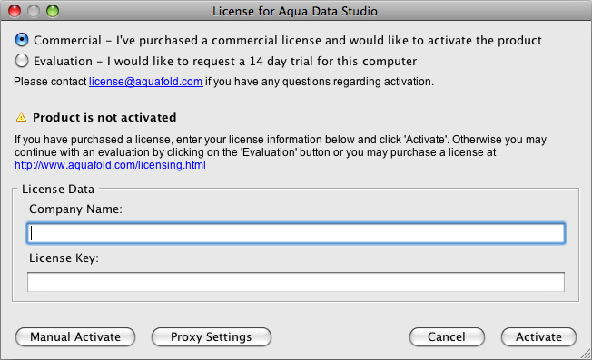 Aqua Data Studio License Key